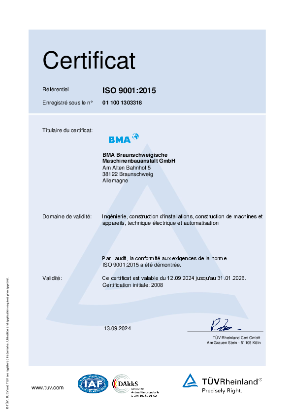 Système de gestion de la qualité (ISO 9001:2015)
