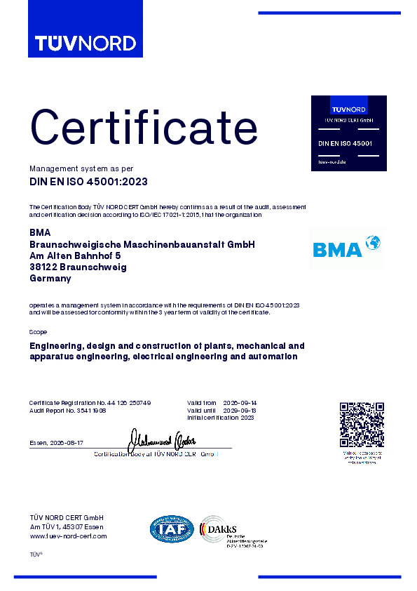 Safety and health at work (ISO 45001:2023)