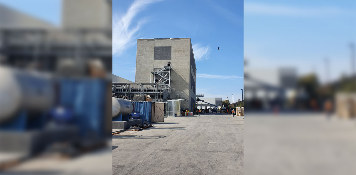 Successful commissioning of California sugar refinery