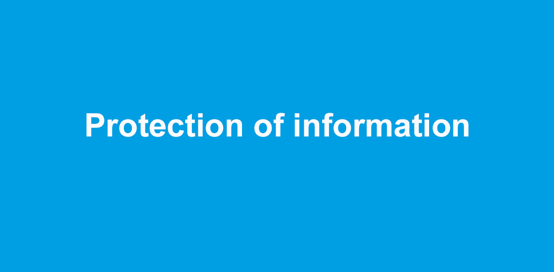 Protection of information 