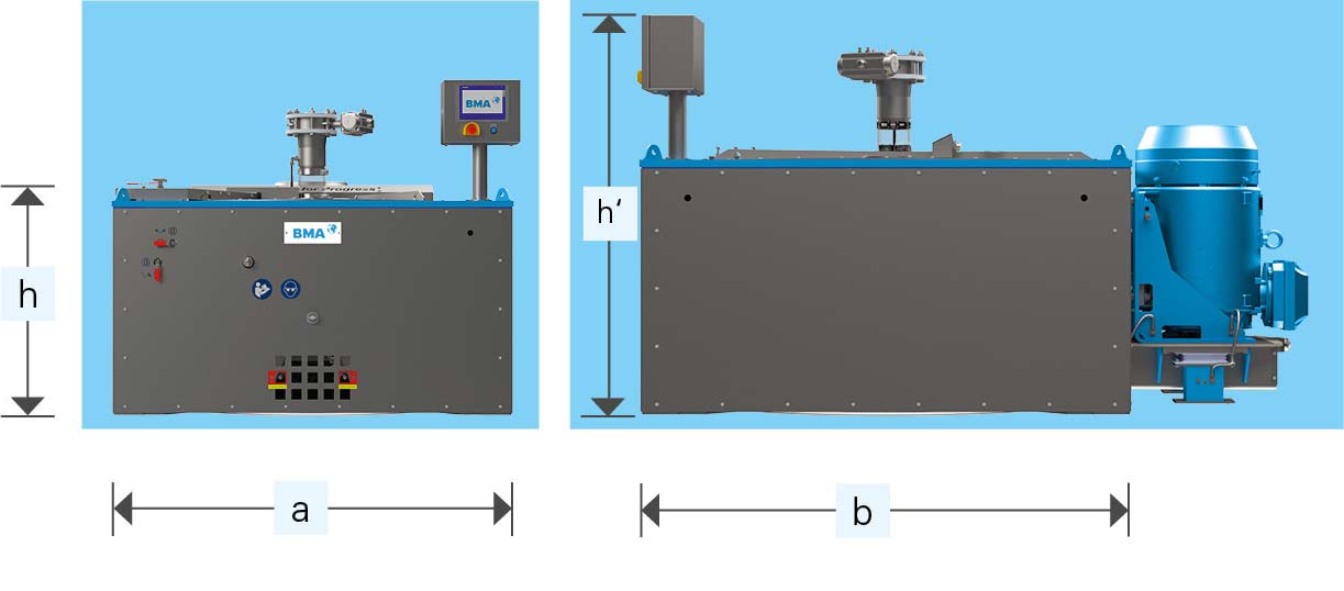 [Translate to Deutsch:] Sideview K3300F BMA continuous centrifugal BMA
