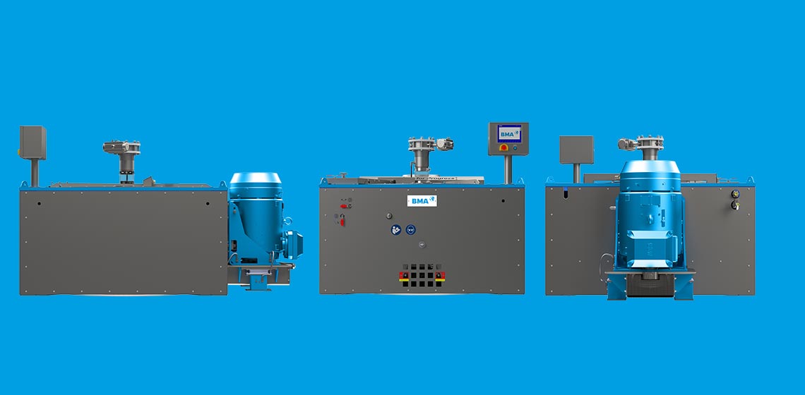 Technical data of K3300F continuous centrifugal